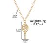 Bling Tennis Racket Diamond Necklace – Elegant Women's Pendant Accessory
