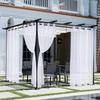 Weather-Resistant White Window Screen: Waterproof, Oilproof, Stainproof, Opaque, Light-Transmitting Gauze for Indoor/Outdoor Use