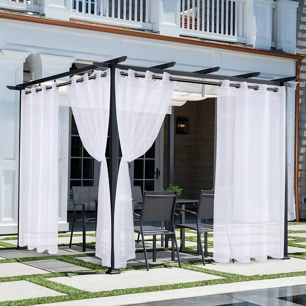 Weather-Resistant White Window Screen: Waterproof, Oilproof, Stainproof, Opaque, Light-Transmitting Gauze for Indoor/Outdoor Use