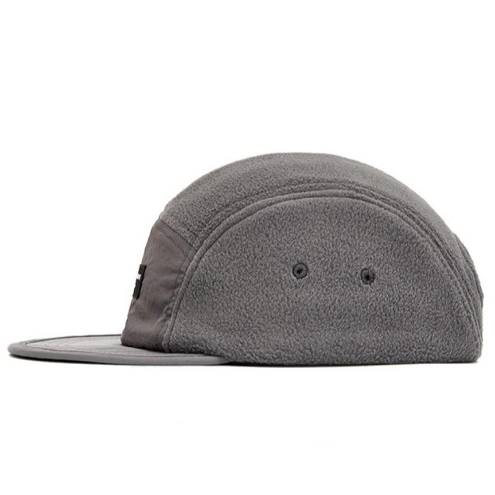 5 Panel Baseball Caps Polar Fleece Camp Cap New Polar Fleece Flat Brim Hat Unisex