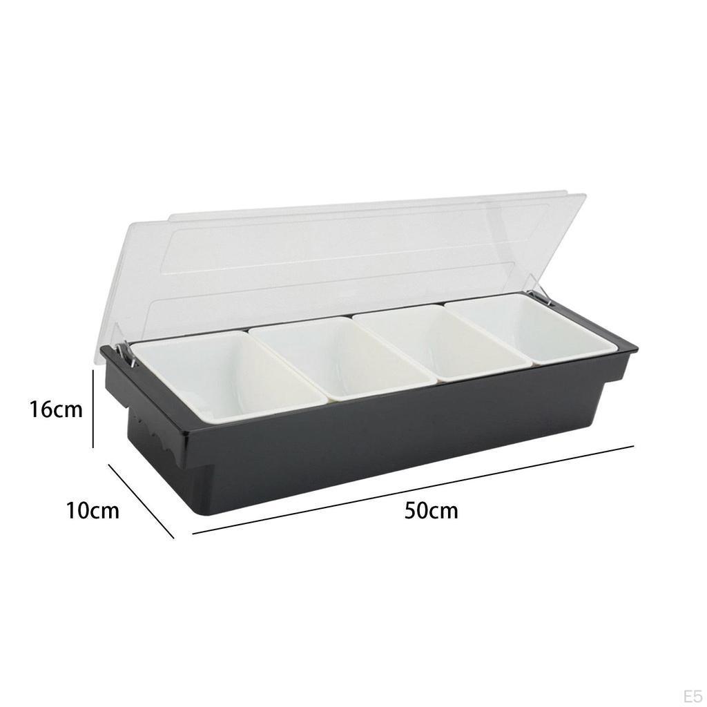 Divided Serving Tray Bowl Storage Holder Platter Garnish for Accessories Tea Party