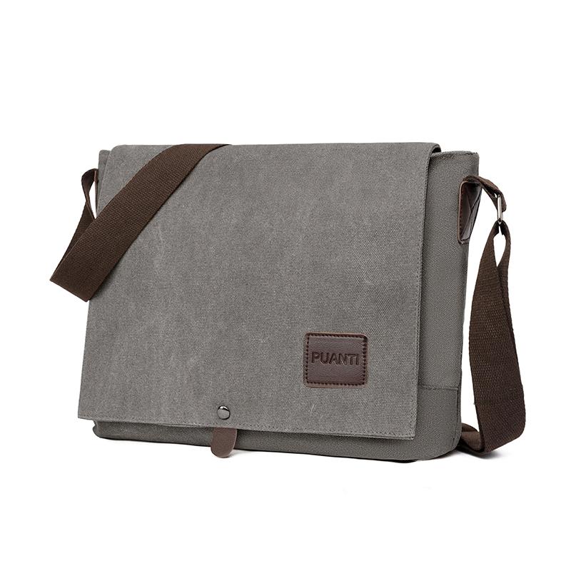 New Fashion Cross Body Bag New Men Canvas Crossbody Shoulder Messenger Bags Man Casual Solid Multi Function Portable Male Bag