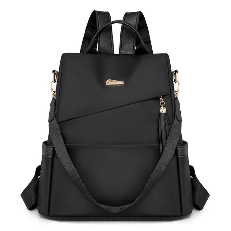 

Travel Female Shoulder Bag Fashion Women’s Nylon Anti-theft Backpack Tassel Decorative Casual Large Capacity Student School Pack