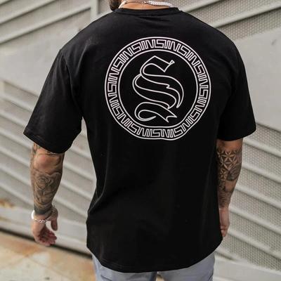 Brandneues Herren-T-Shirt aus Baumwolle, Fitnessstudio-Shirt, Sport-T-Shirt für Männer, kurzärmelig, Lauf-T-Shirts für Männer, Workout-Trainings-T-Shirts, lose große Größe