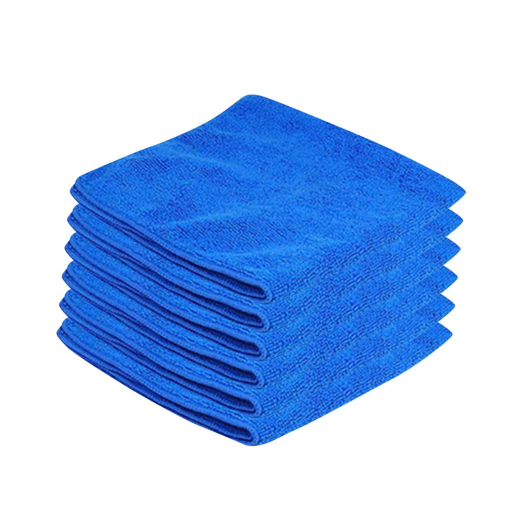 (SU)Multifunctional Microfiber Towel  Blue Car Cleaning Polishing Cloth Towel