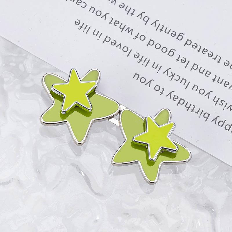 1 Pair Women Adjustable Metal Star Belt Seamless Invisible Waistband Buckle Jean Waist Tightening Tool No Sewing Required