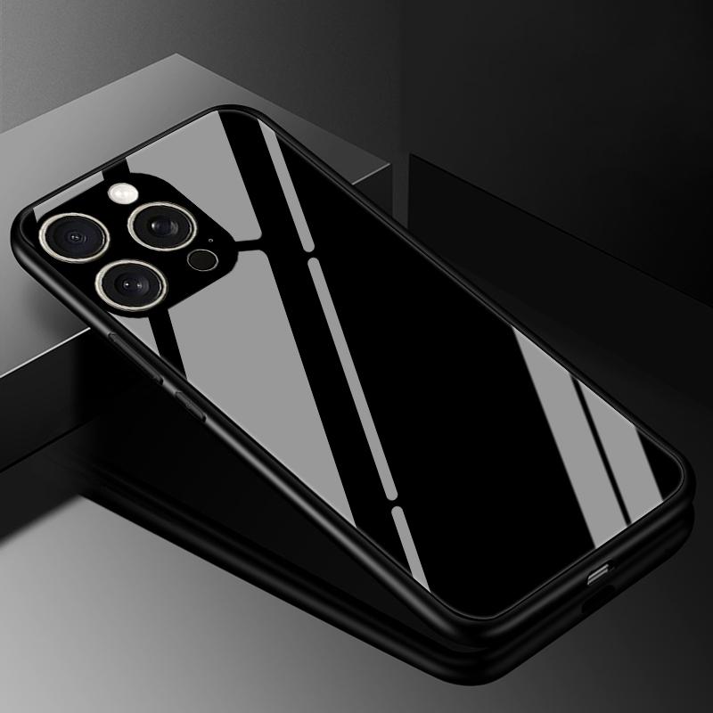 For iPhone 16 Pro Max Case Cover Tempered Glass Cases for Iphone 15 14 13 12 11 Pro Max X XS XR 7 8 Plus SE Hard Back Bumper