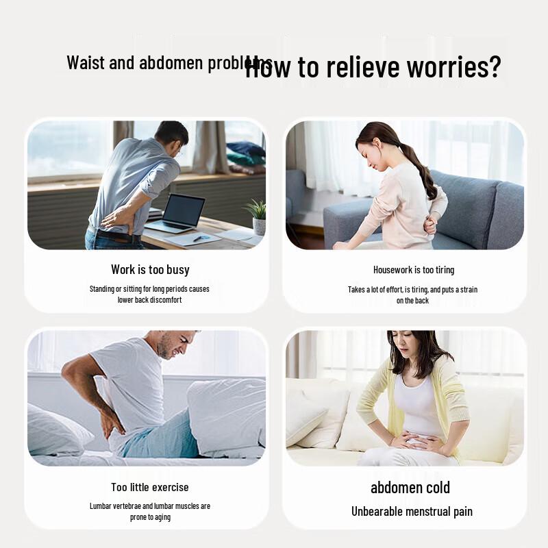 Keepfit Heated Lumbar Massager & Support Belt