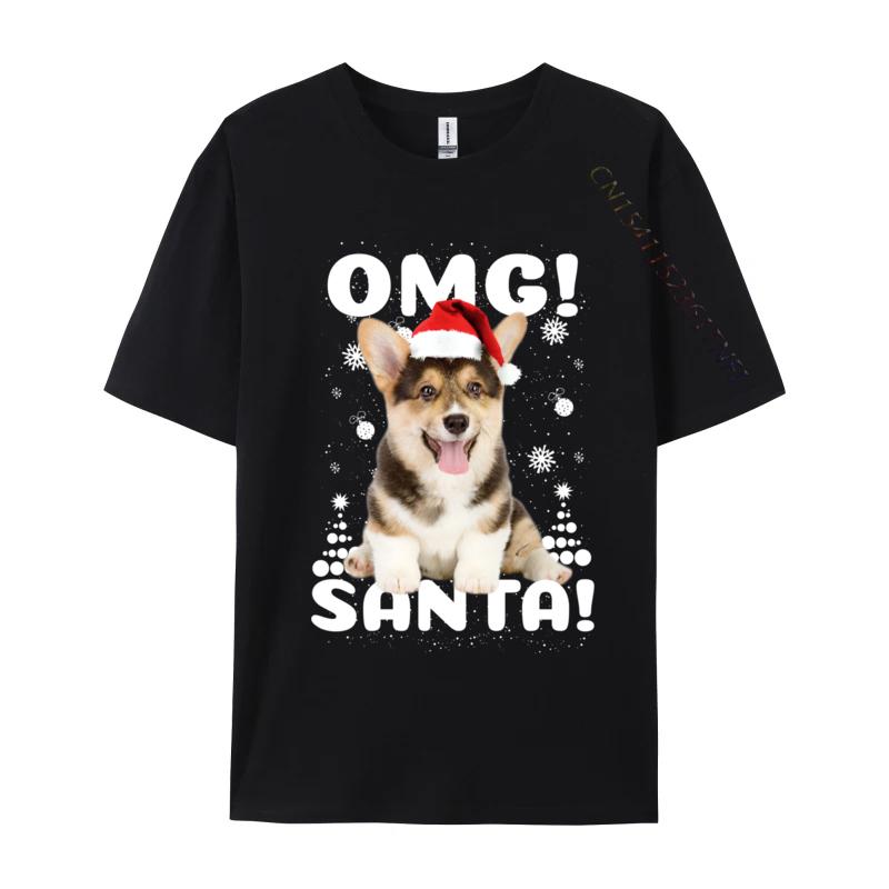 Christmas Dog T Shirts Fashion Premium Cotton Crew Neck Tee Shirts Male Plus Size Sweatshirts High Quality