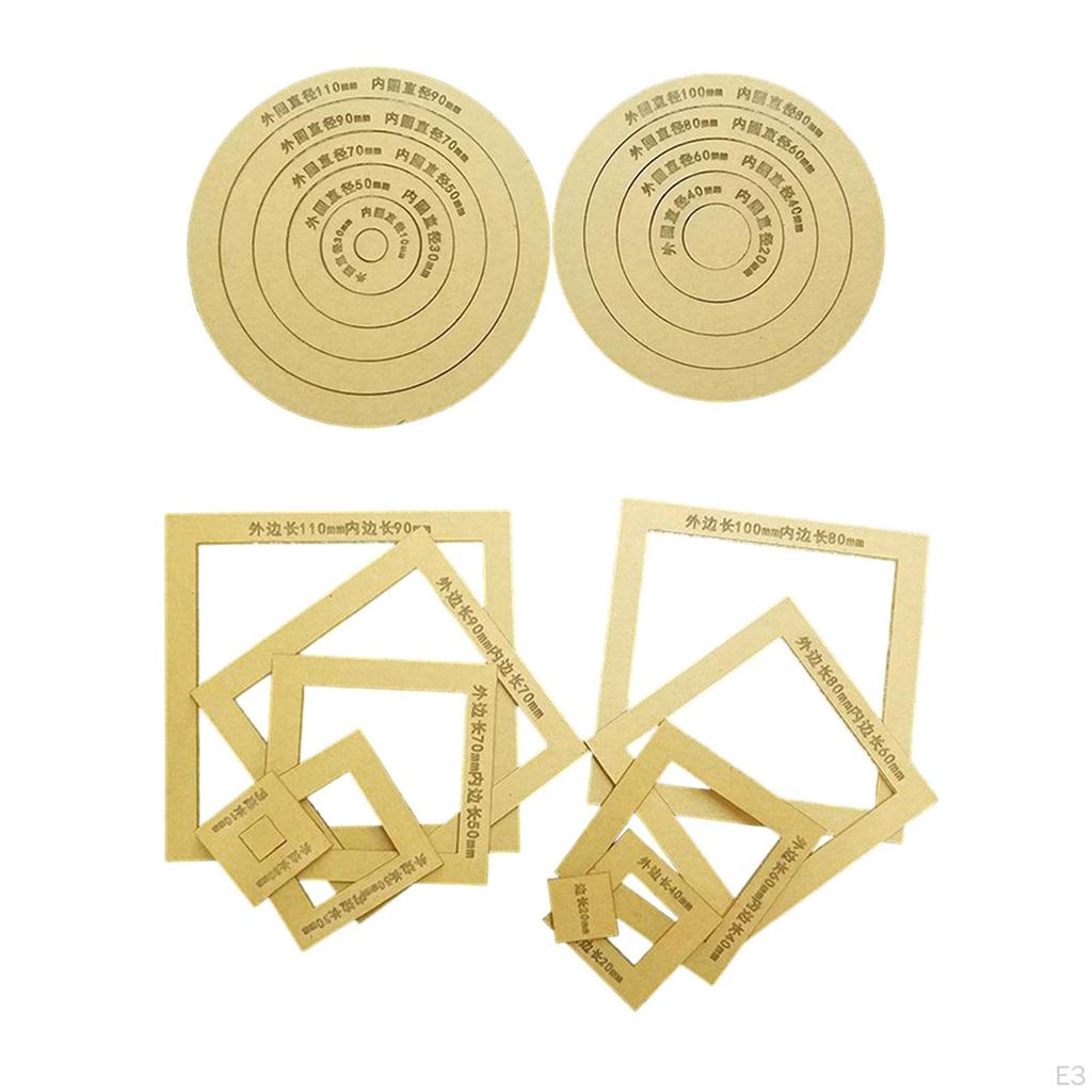 2 Pieces Quilting Templates Fabric Art Patchwork Tool