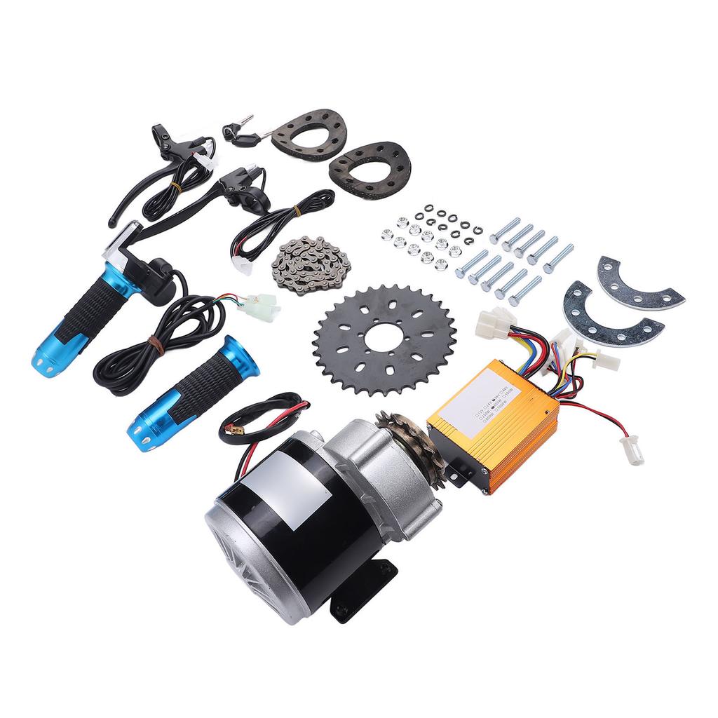 36V 350W 16T Brushed Gear Motor Kit CW CCW Reduction Motor Modification Kit for Electric Scooters Cycles