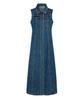 LOULOUSEOUL Classic Denim Sleeveless Dress (Blue)