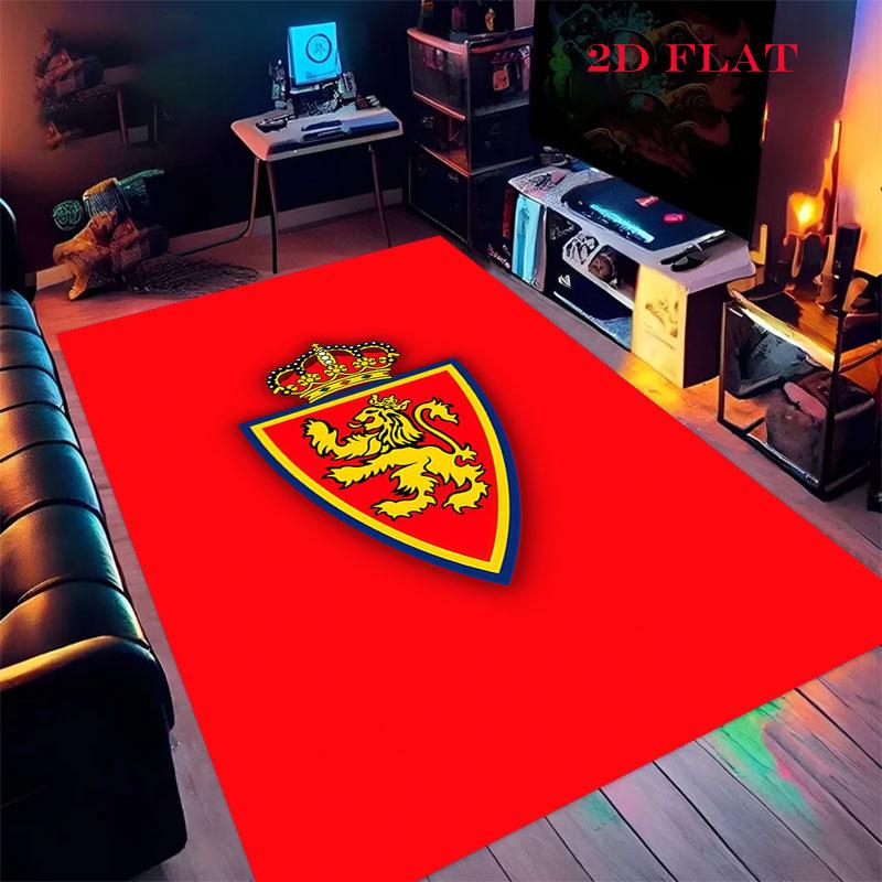 Real Zaragoza POSTER Carpet Rug for Living Room Bedroom Home Sofa Decoration,Kids Play Nonslip Floor Mat