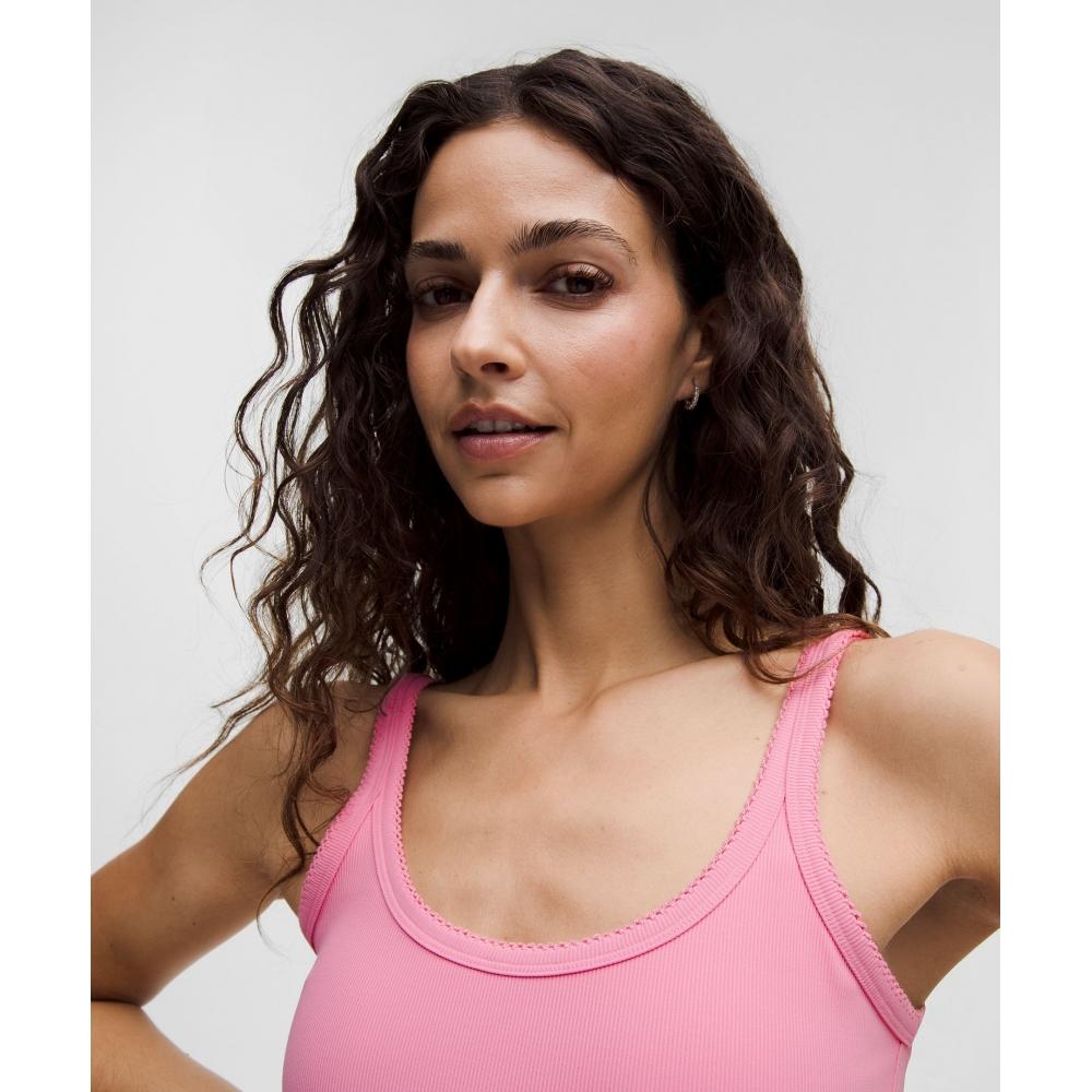 Lululemon Nulu Ribbed Cropped Tank Top  Heart Candy Cloud