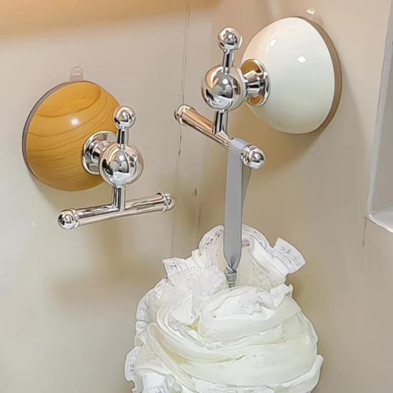 Yousheng Suction Cup Hook Reinforced Suction Cup Base Easy Installation Removable Suction Hanger Heavy-Duty Support Hook