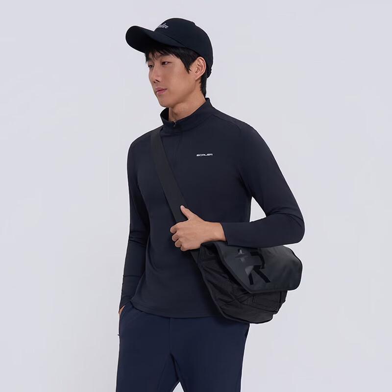 SCALER Men's Outdoor Stand-Up Collar Long Sleeve T-Shirt