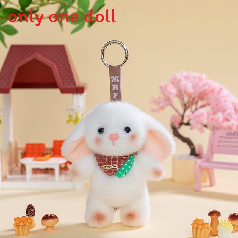 Cute Rabbit Panda And Monkey Plush Keychain With Pp Cotton For Bag Decoration