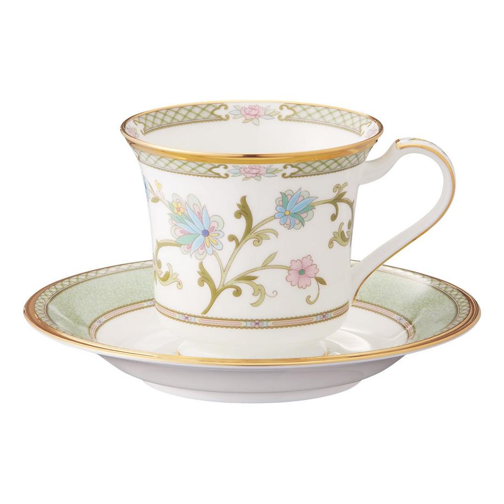 Noritake American Cup tallerken 220cc Yoshino Green Bone China & Y59589/9983