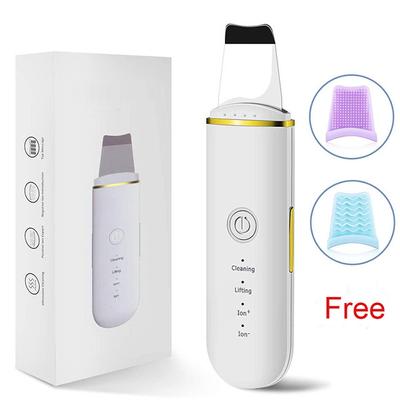 Ultrasonic Skin Scrubber Vibration Face Spatula Blackhead Remover Facial Scrubber Shovel Clean Cavitation Peeling Facial Lifting