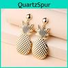 Mode Gouden Ananas Ontwerp Metaal Dames Oorbellen Voor Dames Zomer Mode Sieraden