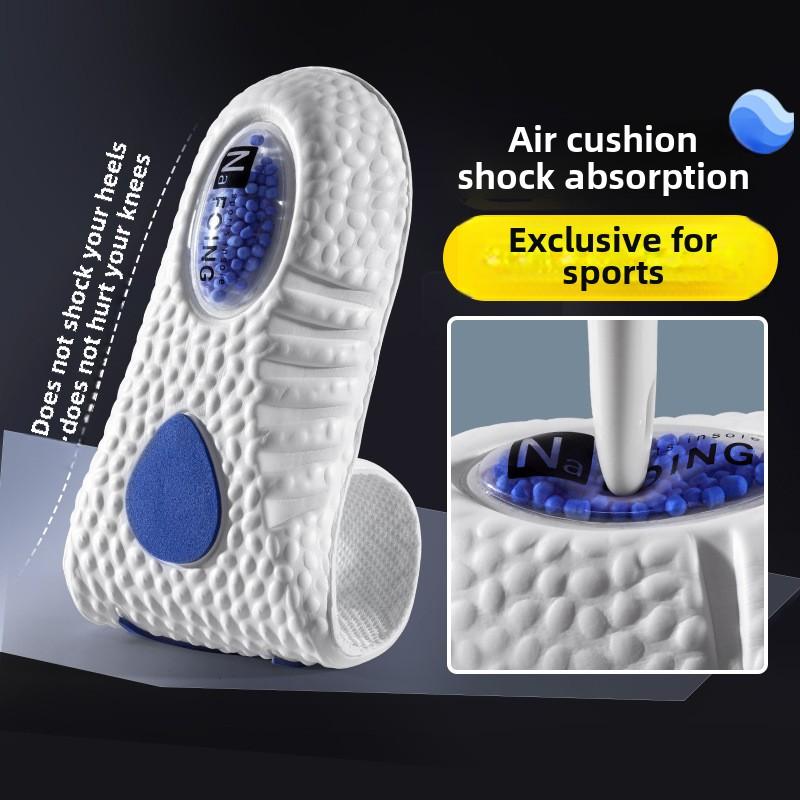 Fashion Sports Insole High Elastic Popcorn Shock Absorption, Sweat Absorption Comfort Air Cushion Memory Foam Basketball Insole