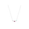 Symbolica Fashion Red Heart Lock Necklace Women Necklace Silver Gold 5408434