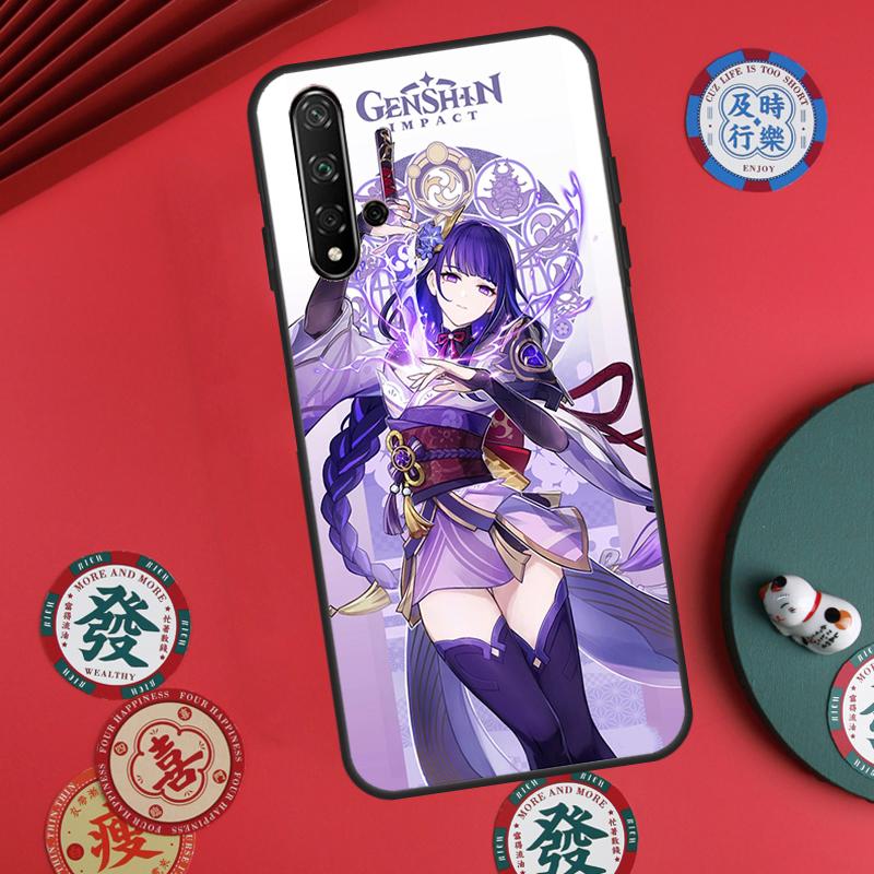 Genshin Impact Raiden Shogun Baal For Huawei Nova Y60 Y70 Y90 Y72 Y73 Y61 Y91 7i 8i 11i 12i 12s 9 10 SE P20 P30 P40 Lite Case
