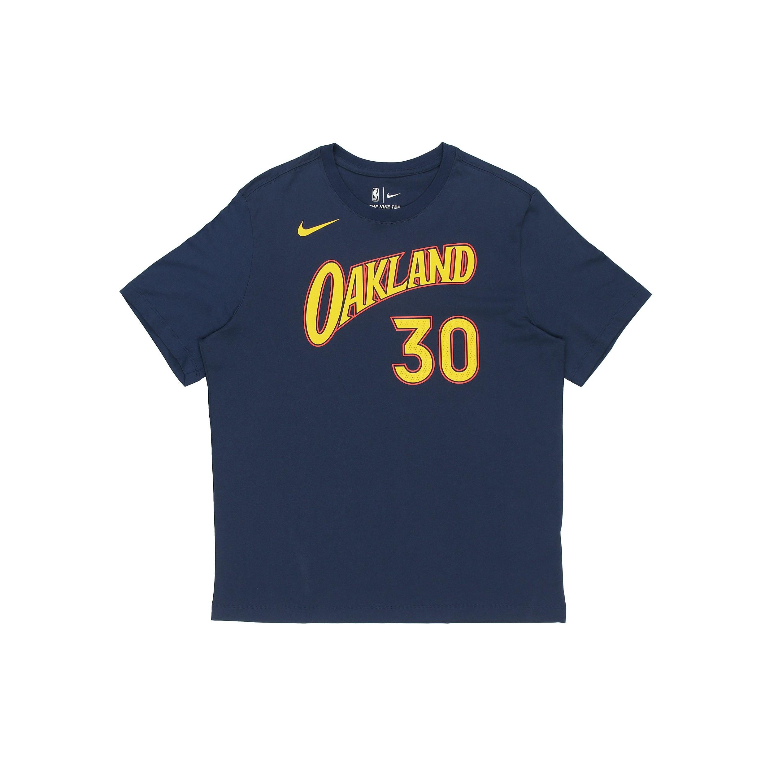 Nike NBA CE Golden State Warriors Curry 30 Retro Basketball Casual Sports Short Sleeve Navy Blue Black Men s CT9426-419 M