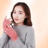 Solid Color Cute Plush Flip Gloves Half Finger Gloves Autumn Winter Gloves Korean Style Gloves