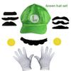 Super Mario Bros Baseballkappe und Handschuhe Set Mit Strapazierfähigem Stoff Für Sommerliches Spielen