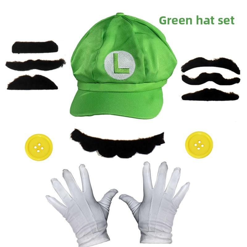 Super Mario Bros Baseballkappe und Handschuhe Set Mit Strapazierfähigem Stoff Für Sommerliches Spielen