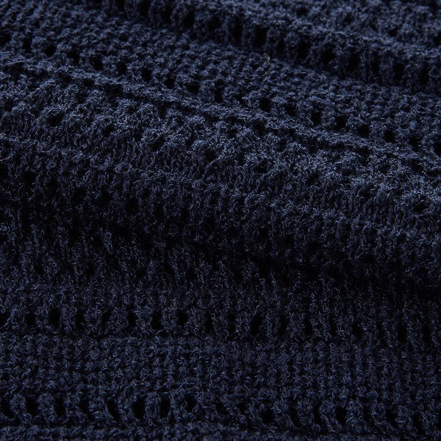 Stco Crochet Knit Vest Navy (Oversized)_Skvva71Osn