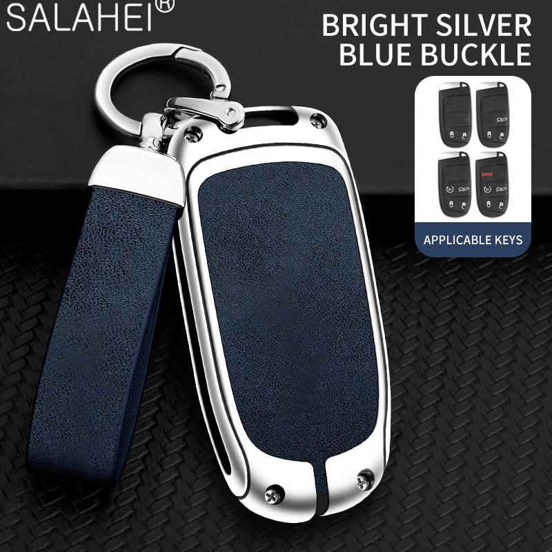 Autoschlüsselabdeckung Fall Shell Schlüsselanhänger für Jeep Grand Cherokee WK2 KL Wrangler JK Renegade Commander Compass 2018 2022