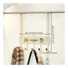 Over the Door Hook, Adjustable NoDrill Hanger, Additional Long Foldable Organizer for Bathroom,