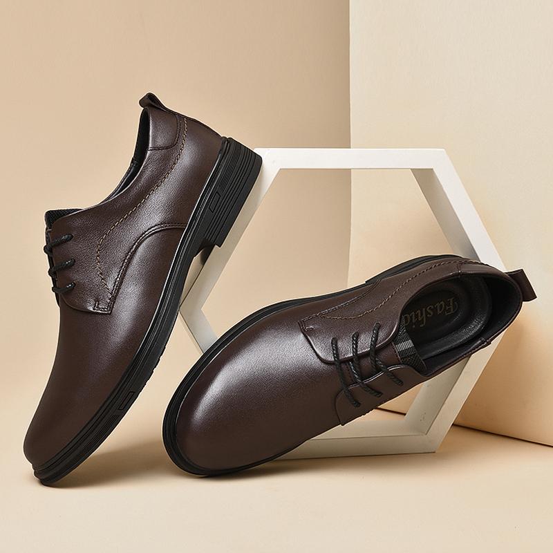 New Fashion Business Dress Men Shoes Genuine Leather Casual Suits Shoes Luxury Oxfords Office Formal Wedding Footwear Handmade