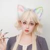 Colorful Gradient Cat Ear Headband Women Girls Cosplay Lolita Kawaii Hair Accessory