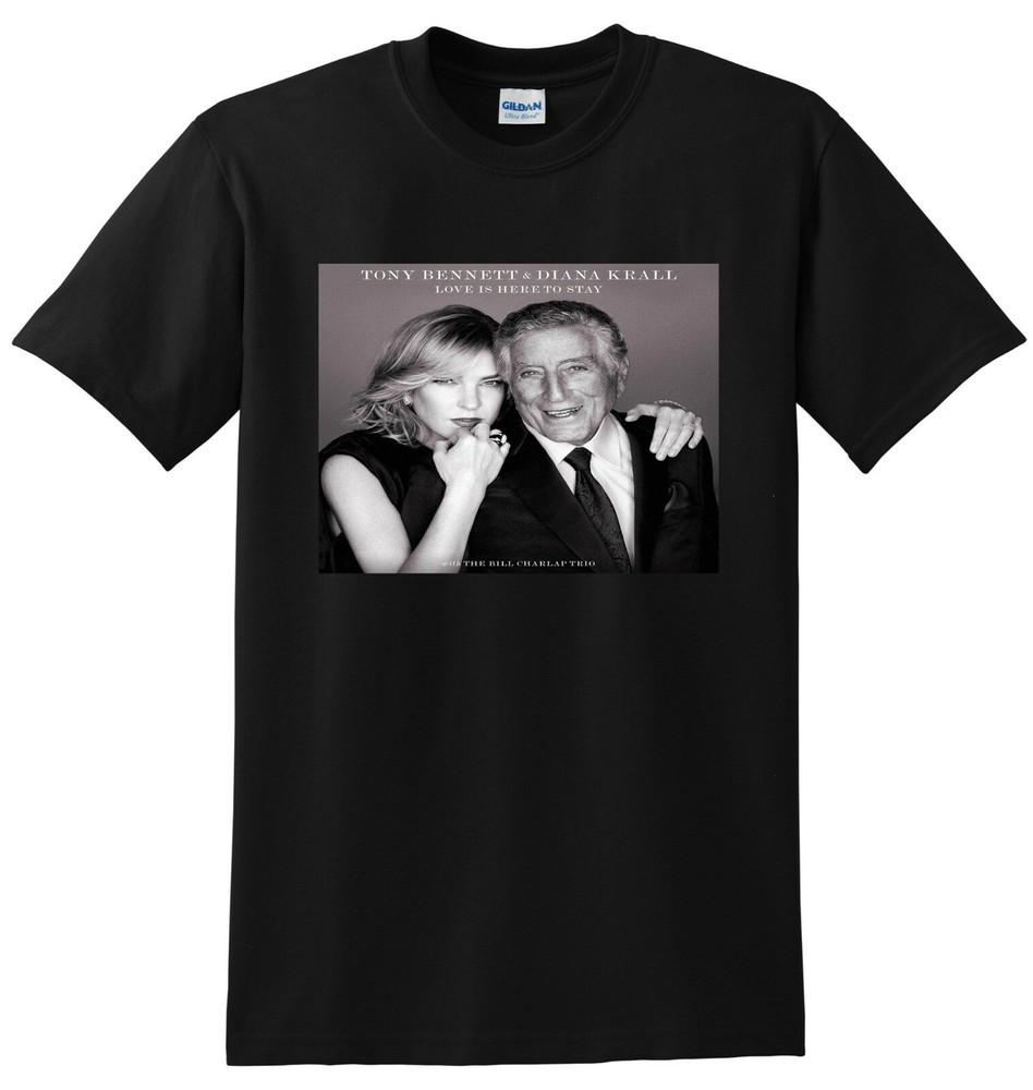 TONY BENNETT  DIANA KRALL T SHIRT love is here to stay SMALL MEDIUM LARGE XL Unisex T-Shirt XL