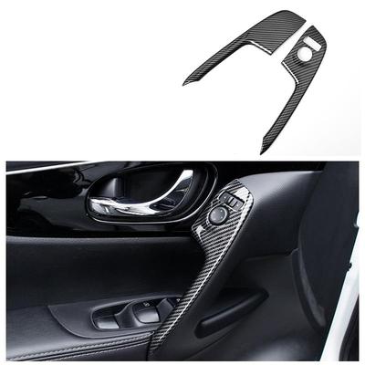 For Nissan Qashqai 2016~2019 New X-Trail X Trail T32 Rogue 2014~2021 Accessories 2pcs/set ABS Car Interior Door Handle Panel Cover Trim Frame
