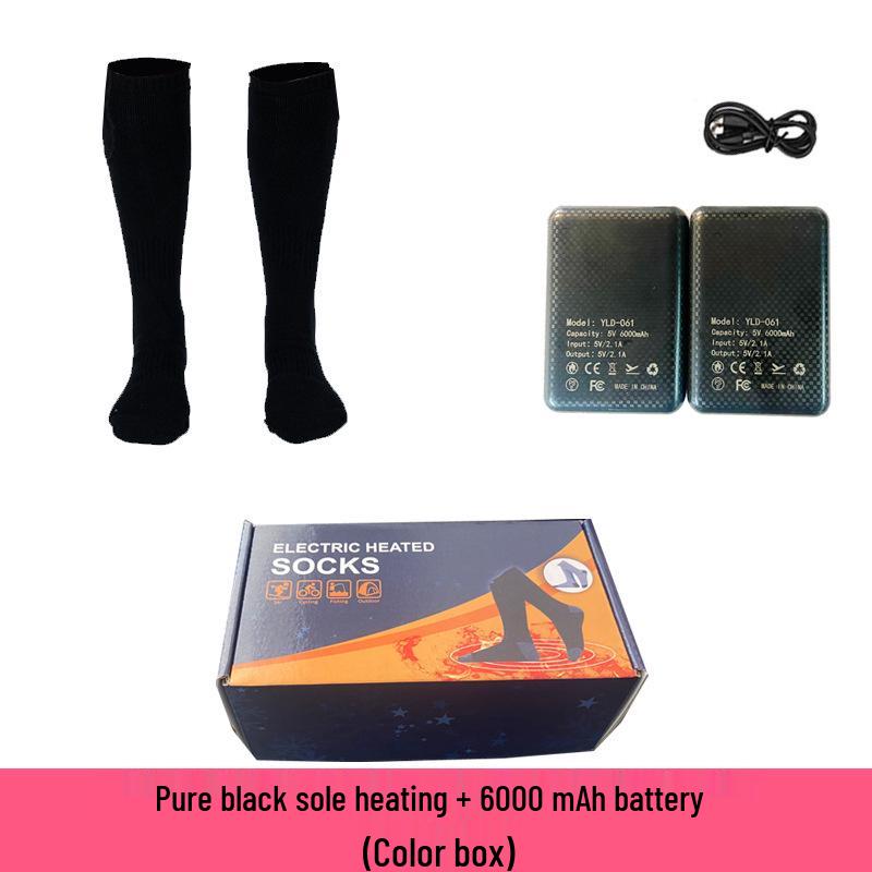Rechargeable Electric Heated Socks - Unisex Winter Foot Warmers