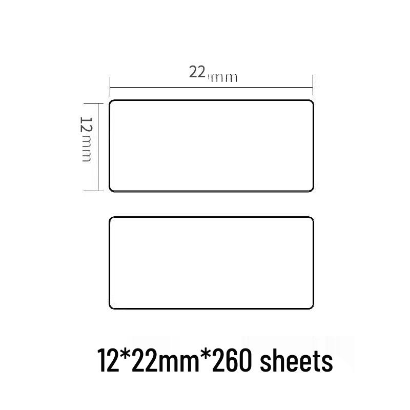 Small Roll Colored D30 Label Printing Paper, L12*40, L11P11P15 Stickers