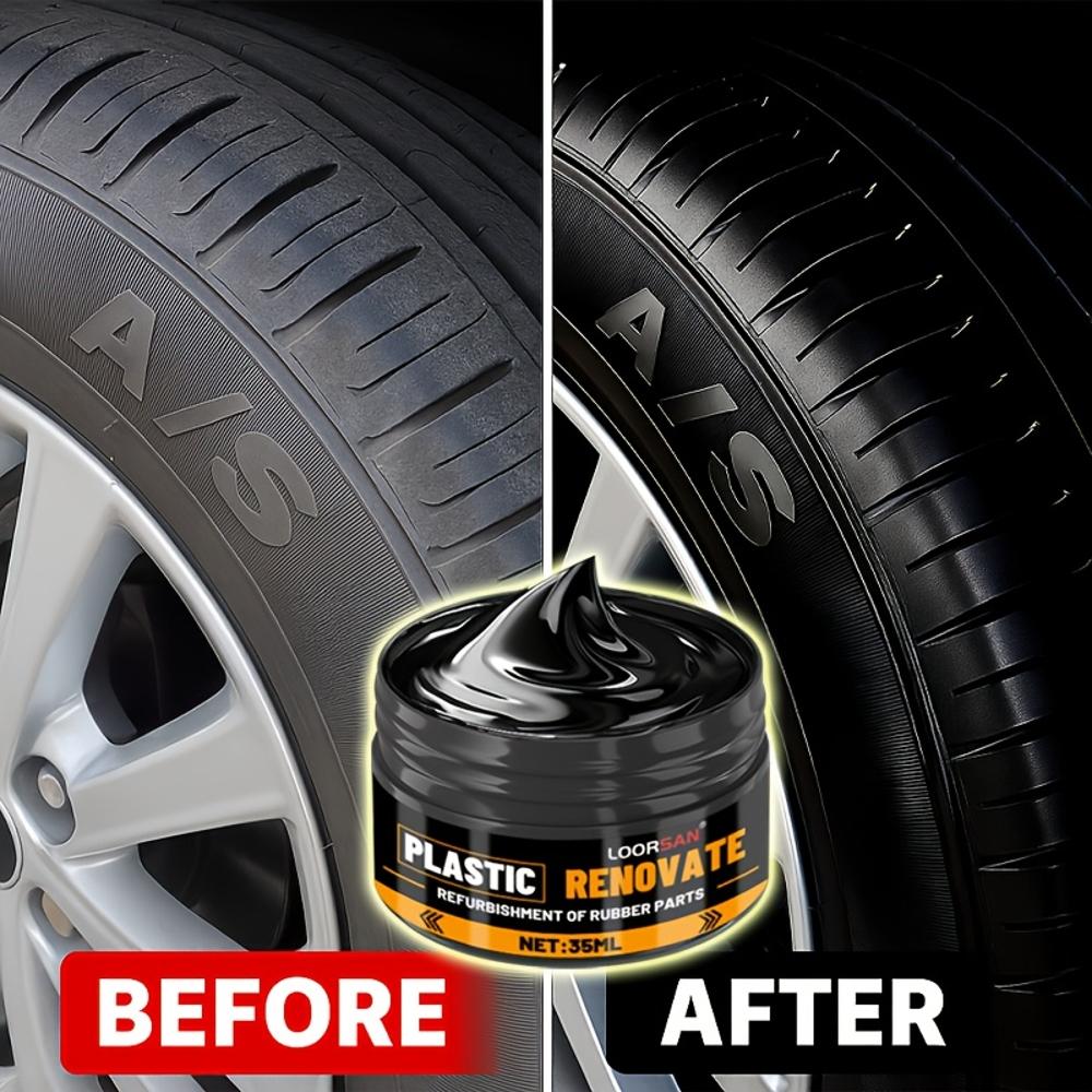 Car Plastic Renovator Wax, Scratch Repair for Car Bumpers and Interiors, Enhances Plastic and Restoration, Prevents Aging