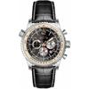 INVICTA Ocean Voyage Chronograph Leather Strap Black Dial Quartz Diver's 47255 200M Men's Watch