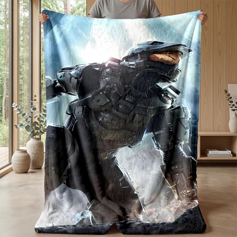 Haaland Theme blanket Soft Flannel Blanket Plush Throw Blanket Cozy Sofa Bed Blanket for Home Decor