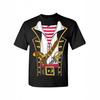 2025 New Pirates of the Caribbean Pirate Jack Cosplay 3D Shirt Men's Summer Men's Casual Short Sleeves