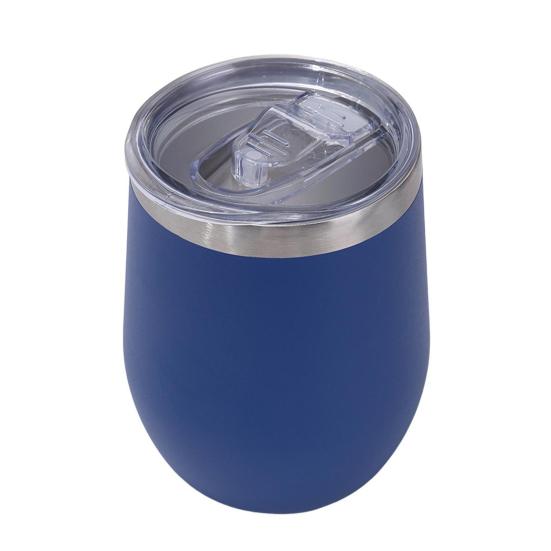 Stainless Steel Wine Cup with Leak-Proof Lid Hot Cold Drinks Portable Travel Cup Anti-Slip Design Insulated Thermal Mug