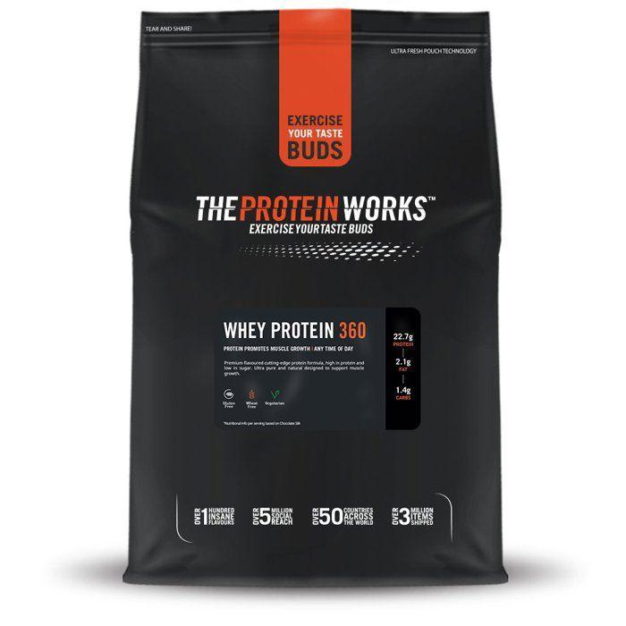 The protein works - powwp360cho1.2kg - proteine whey 360 en poudre chocolat onctueux sans sucre ajoute, 1.2 kg