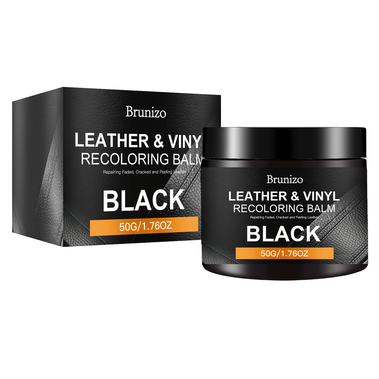 

Brunizo Black Leather Repair & Gloss Care Cream for Sofas, Shoes, and Bags