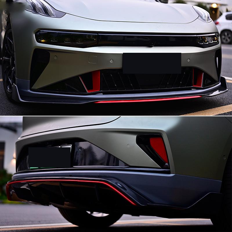 Premium Carbon Fiber Body Kit for Zeekr 001 FR: Front Bumper, Side Skirts, Rear Spoiler