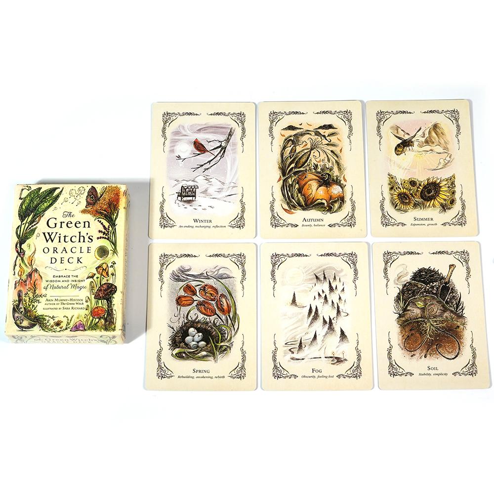 Green Witch's Oracle Deck Embrace Wisdom and Insight Witchcraft Series Tarot Cards