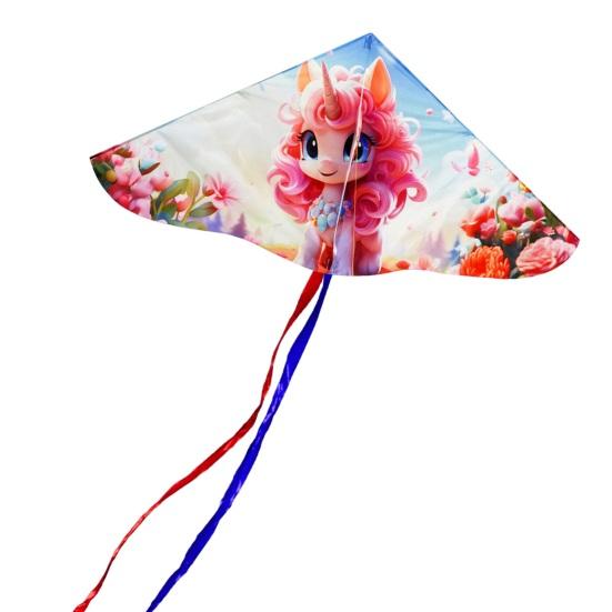 

Детский воздушный змей с летающей леской, открытый пляжный парк, лужайка, легко летать, большой длинный хвост, красочный мультяшный змей, подарок для взрослых, мальчиков и девочек B